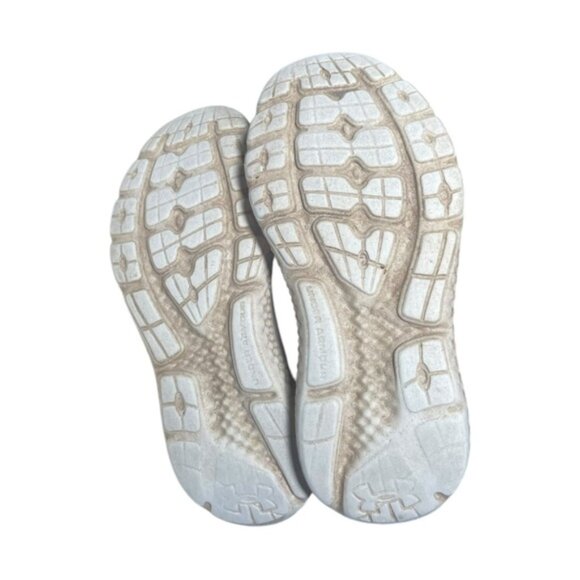 Under Armour Shoes 13K Girls Black Pink Running Sneaker UA Sport Slip On No Lace - Picture 5 of 6